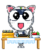 cat sushi chef Slack emoji