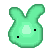 green rabbit Slack emoji