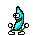 bananadance cyan Slack emoji