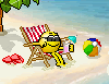 beach vacation Slack emoji