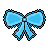 blue bow Slack emoji