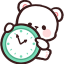 bear clock Slack emoji