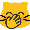 meow giggle Slack emoji