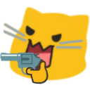 meow gun Slack emoji