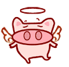 angel pig Slack emoji
