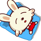 sleeping rabbit Slack emoji