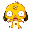 screaming dog Slack emoji