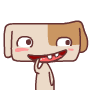 laughing dog Slack emoji