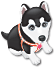huskey pup Slack emoji