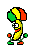 bananadance clown Slack emoji