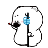 polar bear sick Slack emoji