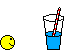 tall water glass Slack emoji