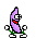 bananadance purple Slack emoji