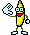 waving banana Slack emoji