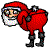 santa mooning Slack emoji