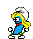 bananadance smurf Slack emoji