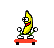 banana skateboard Slack emoji