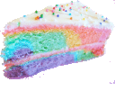 rainbow cake slice Slack emoji