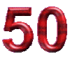 shiny red 50 Slack emoji