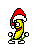 bananadance santahat2 Slack emoji