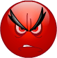 red angry face Slack emoji