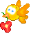 bird flower Slack emoji