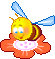 bee flower Slack emoji