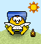 relax sun Slack emoji