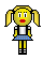 schoolgirl pigtails Slack emoji