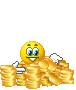 gold coins Slack emoji