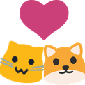 meow catdoggocouple Slack emoji