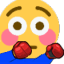 boxing flushed Slack emoji