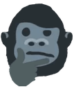 gorilla think Slack emoji