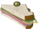 sandwich half Slack emoji