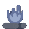 blue campfire Slack emoji