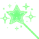 sparklewand green Slack emoji