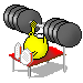 lift weights Slack emoji