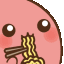 eating noodles Slack emoji