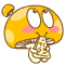 mushroom eating pizza Slack emoji