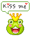 kiss me frog Slack emoji