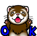 ferret ok Slack emoji