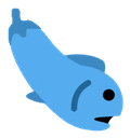 eggplant fish Slack emoji