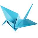 origami crane Slack emoji