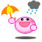 kirby rain Slack emoji