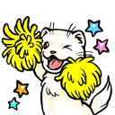 ferret cheer Slack emoji