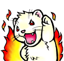 ferret firedup Slack emoji