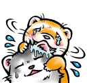 ferret holdme Slack emoji
