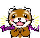 ferret thanks Slack emoji