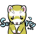 ferret sorry Slack emoji