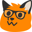 blobfox nerd Slack emoji